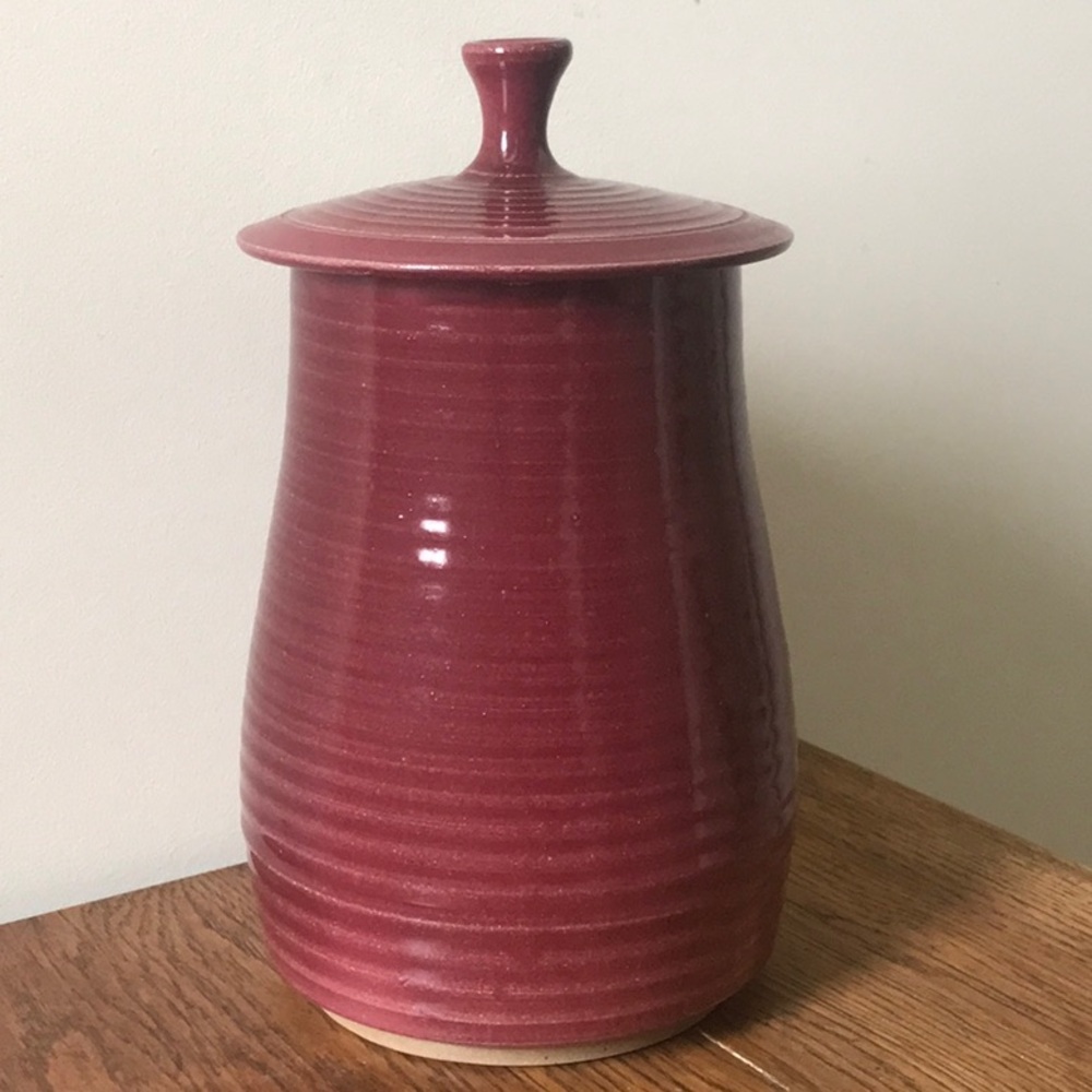 Mike Carroll Tall Clay Pottery Vintage 1980s East Avon New York OOAK